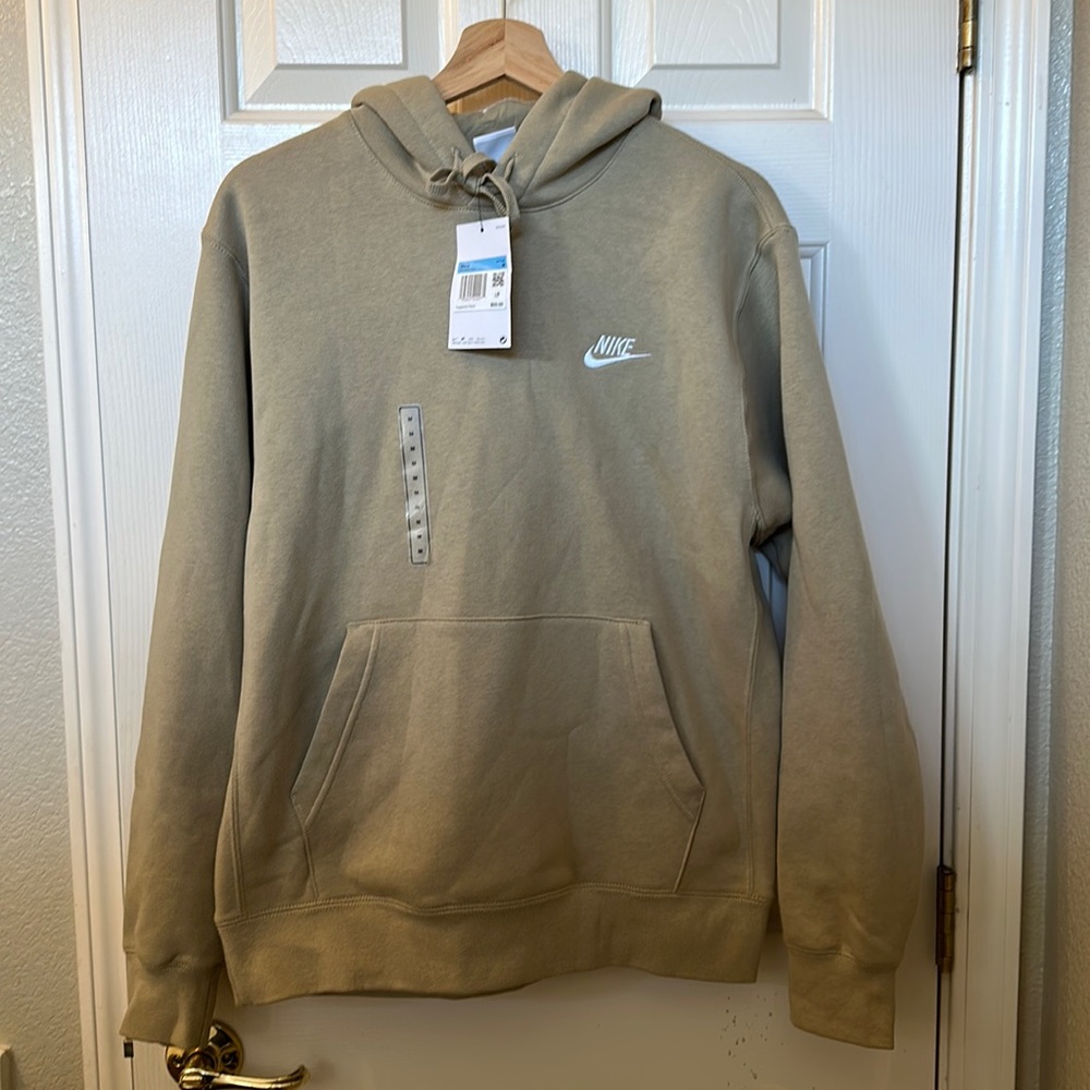 Tan (Limestone) Nike Club Hoodie
